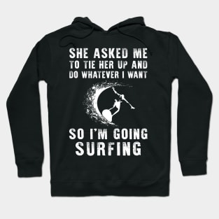 Riding Waves of Laughter: Embrace Your Playful Surfing Spirit! Hoodie